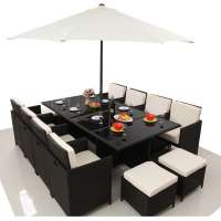 Wicker Garden Furniture Rattan Table and chair Outdoor Patio Dining Set