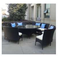 Wholesale Poly Rattan Furniture Outdoor Dining Set