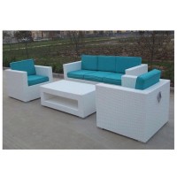 China furniture wholesaler outdoor living seating sectional poly rattan wicker garden sofa