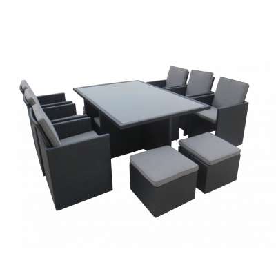 Outdoor Dining Set Rattan Cube Set Wicker Furniture