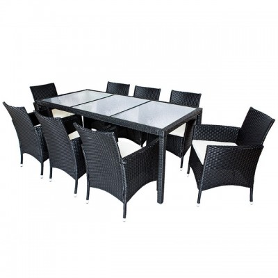 Wholesales Polyrattan Garden Furniture Dining Set