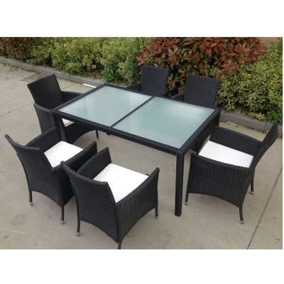 Outdoor Wicker Dining Sets of 7/ Rattan Garden Dining Tables and Chairs