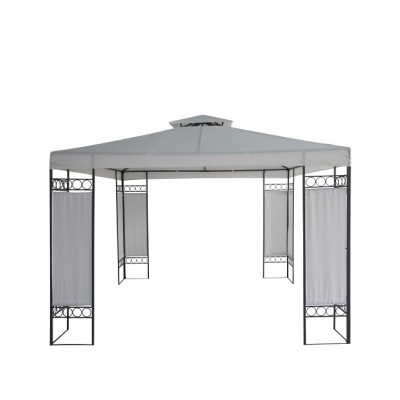 Outdoor Garden Art Steel Gazebo Pavilion 3m x 3m