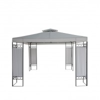 Outdoor Garden Art Steel Gazebo Pavilion 3m x 3m