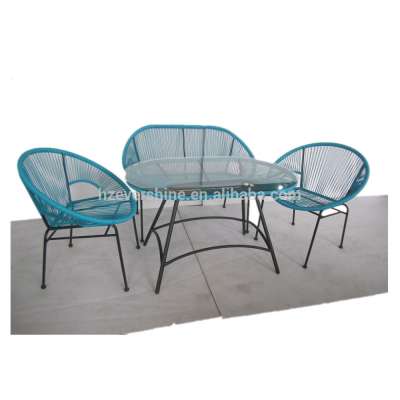 Stackable Structure Waterproof Garden Furniture Chair and Table Sets