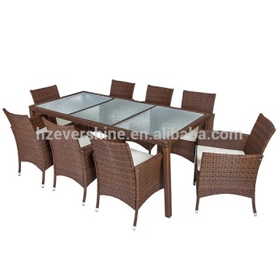 Best Seller Cheapest dining 8 seater Dining set for rattan furniture outdoor