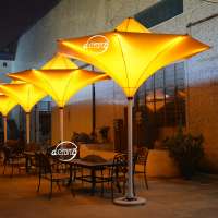 Restaurant/vacation area  decoration flower umbrella outdoor parasol