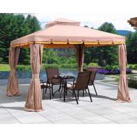 Morden Hardtop Metal Frame 3*4m Gazebo Outdoor Garden Gazebo Pergola